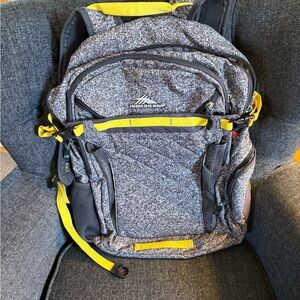 High Sierra Black and Yellow Men's Backpack